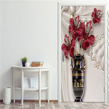 Load image into Gallery viewer, Retro Wooden Door Stickers PVC Waterproof Wallpaper For Doors