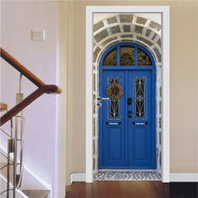 Load image into Gallery viewer, Retro Wooden Door Stickers PVC Waterproof Wallpaper For Doors