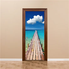 Load image into Gallery viewer, 3D Door Decoration Wallpaper Modern Design Door Sticker Self-adhesive