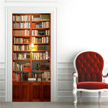 Load image into Gallery viewer, 3D Door Decoration Wallpaper Modern Design Door Sticker Self-adhesive