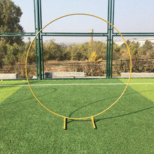 Load image into Gallery viewer, Iron Circle Wedding Arch Props Background Decor Single Arch Shelf
