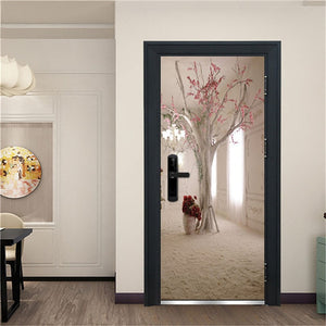 3D Door Decoration Wallpaper Modern Design Door Sticker Self-adhesive